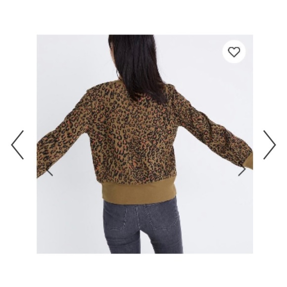 Madewell banded sweatshirt in jungle cat. - Picture 3 of 4